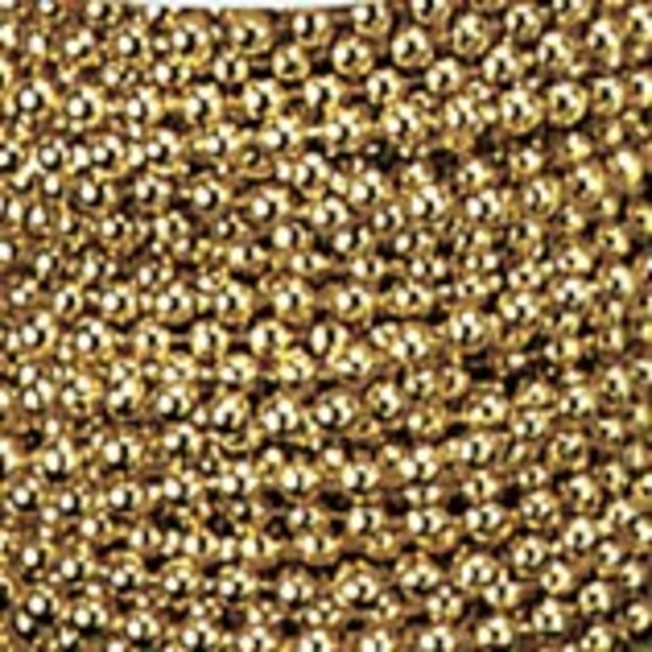 The Ribbon People Gold Contemporary Faux Mini Pearls Craft Ribbon 0.25" x 100 Yards